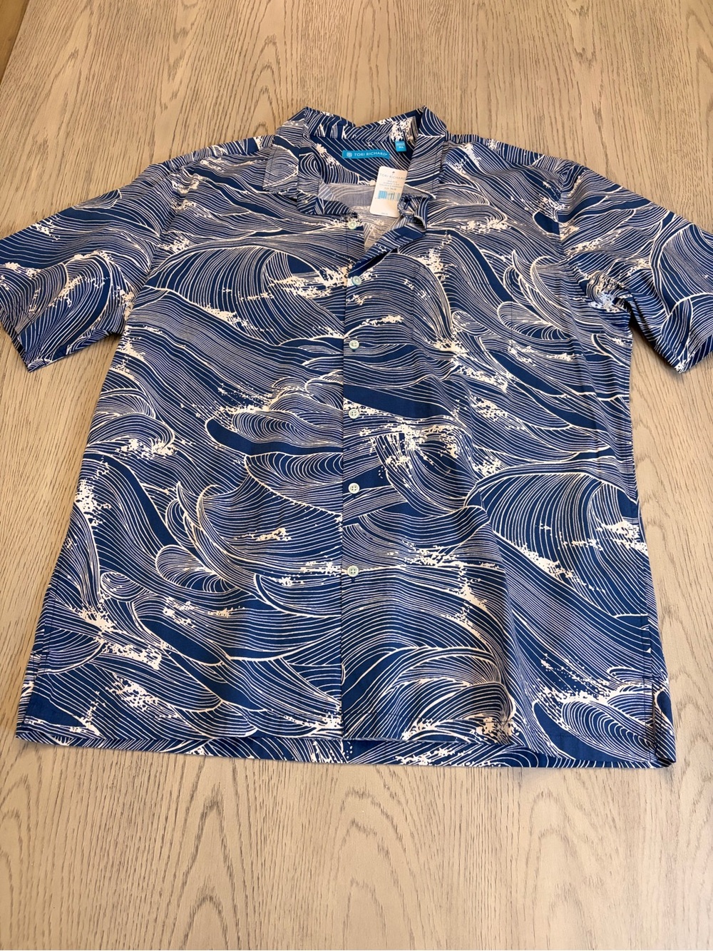 NWT Men’s Tori Richard Oceans Shit In Midnight Size XL